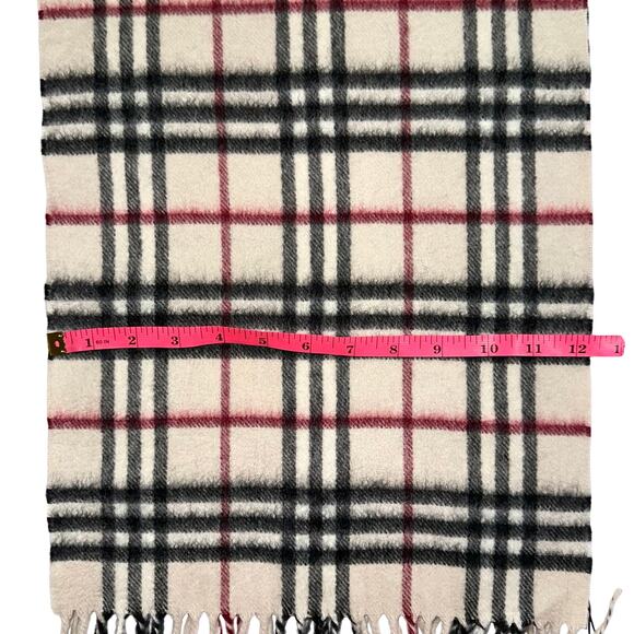 NWT Burberry Nova Check 100% Scottish Cashmere Iconic Rectangle Fringe Scarf - Picture 14 of 16